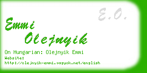 emmi olejnyik business card